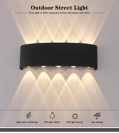 LED Up & Down Wall Lamp — Waterproof Indoor & Outdoor Wall Light in 5 Wattages & 2 Color Temperatures