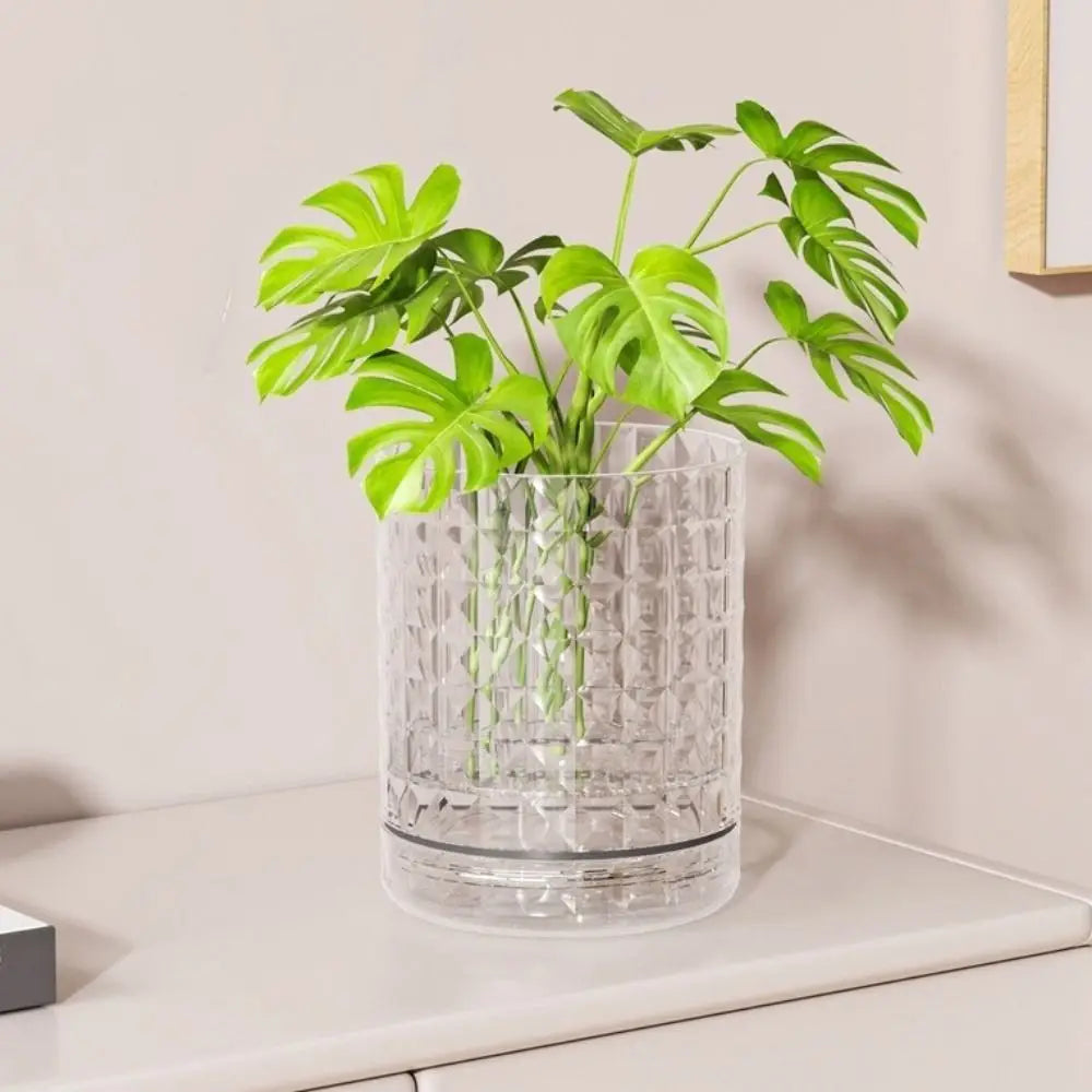 Self-Adhesive Wall Planter — Double Layer Hydroponic Hanging Flower Pot for Indoor Walls