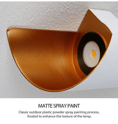 10W Nordic LED Wall Sconce — IP65 Waterproof Spiral Design Indoor & Outdoor Light in 4 Finishes