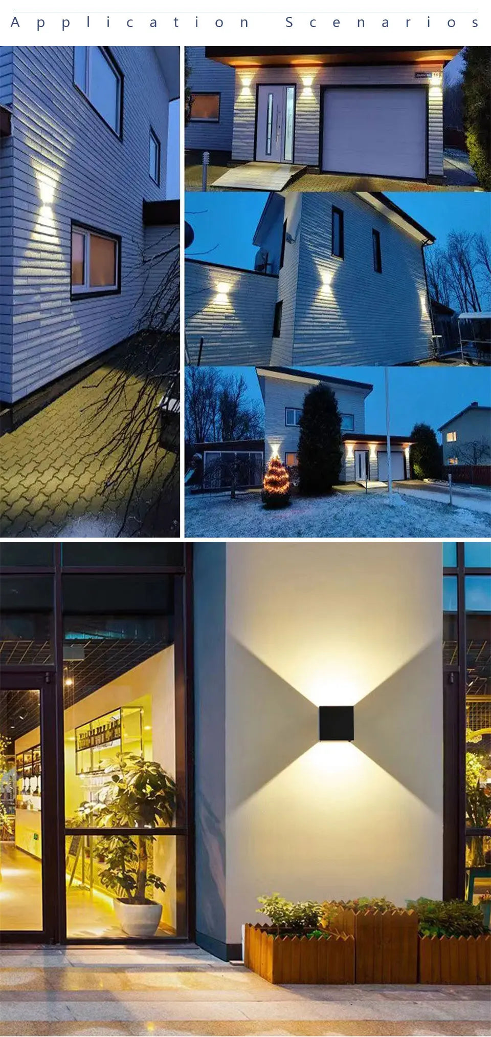 2W LED Wall Lamp — Waterproof Indoor & Outdoor Wall Light in White or Black, 3 Color Temperatures