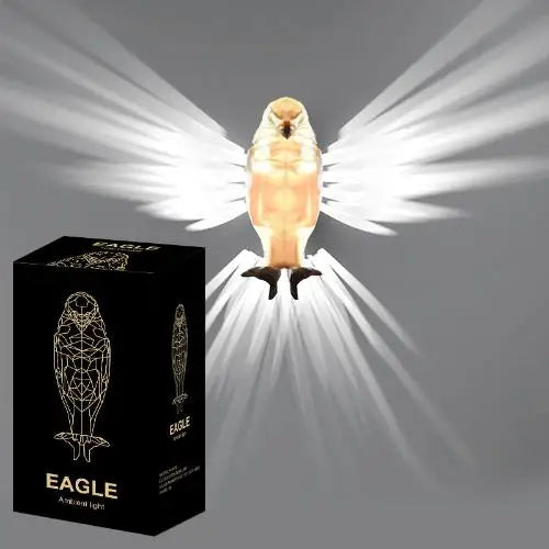 3D Animal Silhouette Wall Light Projector — Owl & Eagle Shadow Night Light for Home & Halloween Decor