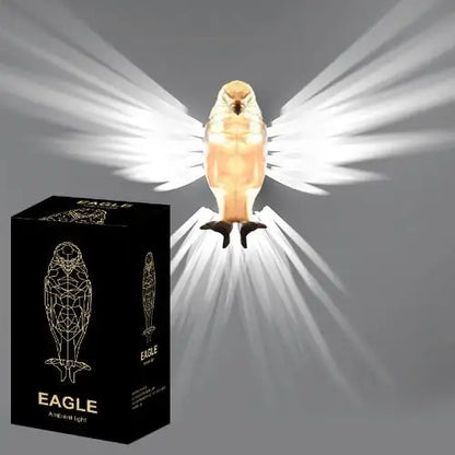 3D Animal Silhouette Wall Light Projector — Owl & Eagle Shadow Night Light for Home & Halloween Decor
