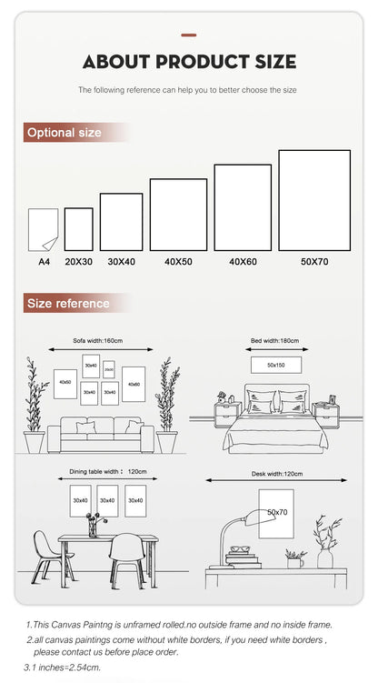 3-Panel Abstract Canvas Wall Art Set — Modern Unframed Triptych Print for Living Room & Office