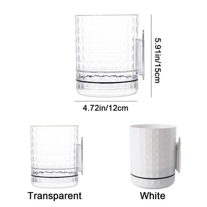Self-Adhesive Wall Planter — Double Layer Hydroponic Hanging Flower Pot for Indoor Walls