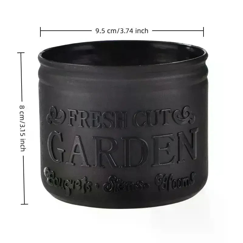 Mini Round Succulent Planter Pot — Small Plastic Flower Pot for Desktop, Balcony & Home Decor