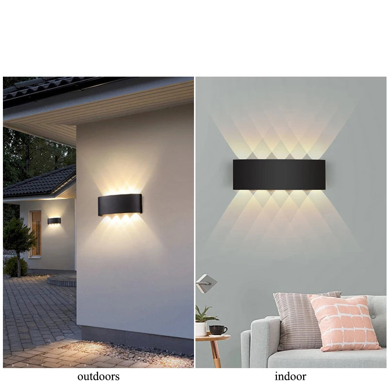 LED Up & Down Wall Lamp — Waterproof Indoor & Outdoor Wall Light in 5 Wattages & 2 Color Temperatures