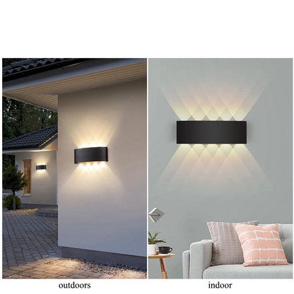 LED Up & Down Wall Lamp — Waterproof Indoor & Outdoor Wall Light in 5 Wattages & 2 Color Temperatures