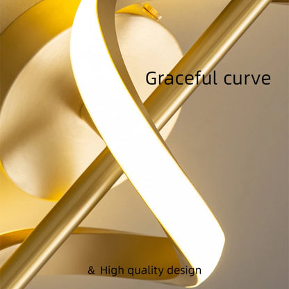 Nordic Copper LED Wall Sconce — 3-Color Switchable Bedside & Living Room Lamp in Black or Gold, 2 Styles