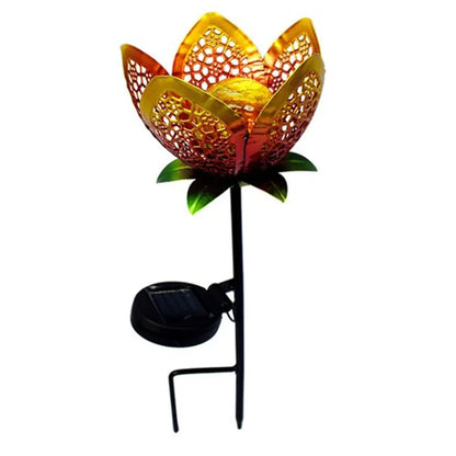 Lotus Solar Garden Lamp — Decorative Outdoor Solar Light for Garden, Courtyard & Pathway