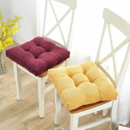 Corduroy Floor Meditation Cushion — Thick Tufted Square Yoga Seat Pillow