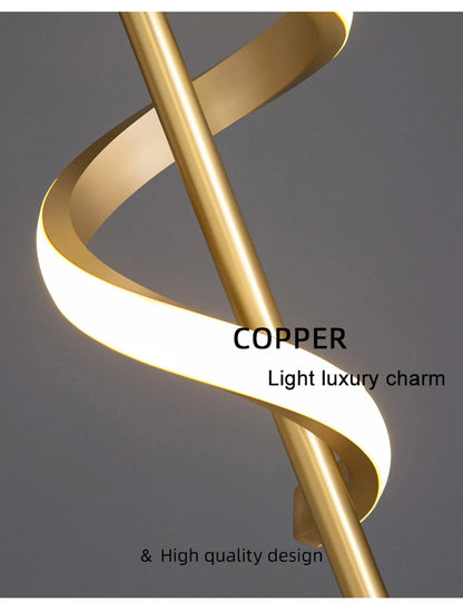 Nordic Copper LED Wall Sconce — 3-Color Switchable Bedside & Living Room Lamp in Black or Gold, 2 Styles