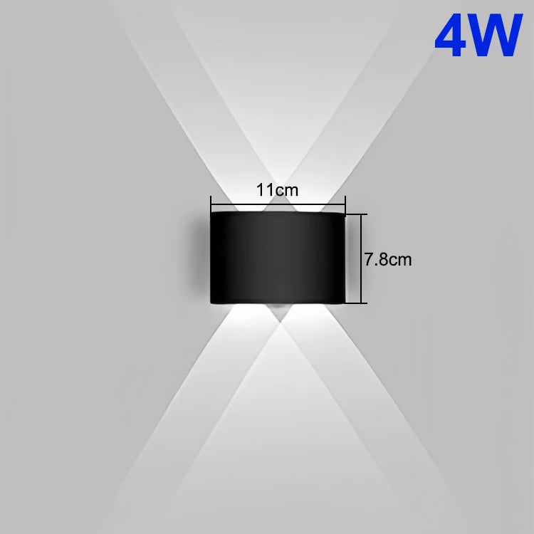 LED Up & Down Wall Lamp — Waterproof Indoor & Outdoor Wall Light in 5 Wattages & 2 Color Temperatures