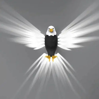 3D Animal Silhouette Wall Light Projector — Owl & Eagle Shadow Night Light for Home & Halloween Decor