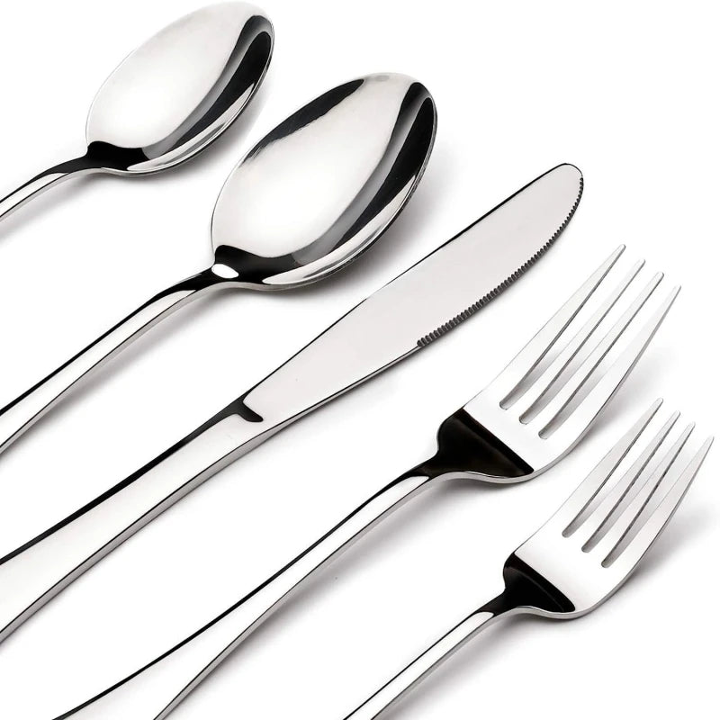 Hotel-Quality Stainless Steel Cutlery Set — Fork & Spoon Dining Set for Home & Hospitality Use