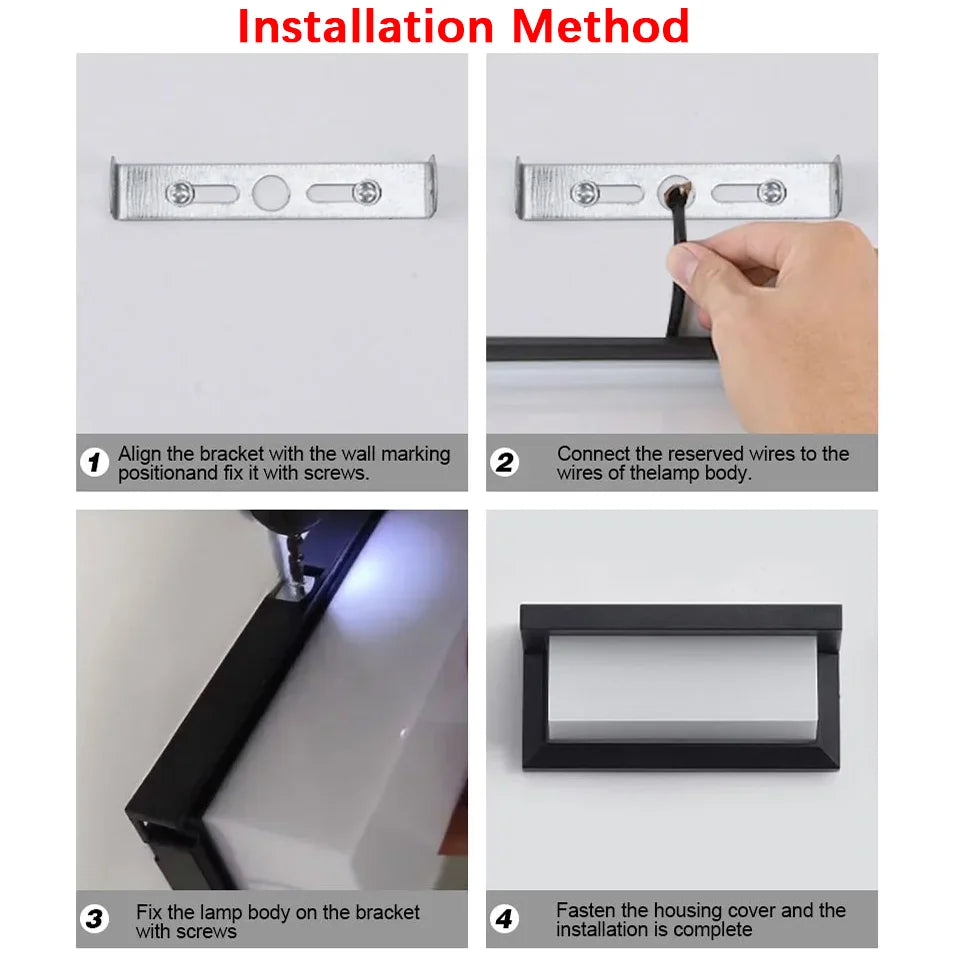LED Outdoor Wall Lamp with Optional Radar Motion Sensor — IP55 Waterproof in 7 Models & 2 Color Temperatures