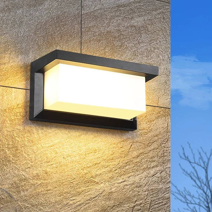 LED Outdoor Wall Lamp with Optional Radar Motion Sensor — IP55 Waterproof in 7 Models & 2 Color Temperatures
