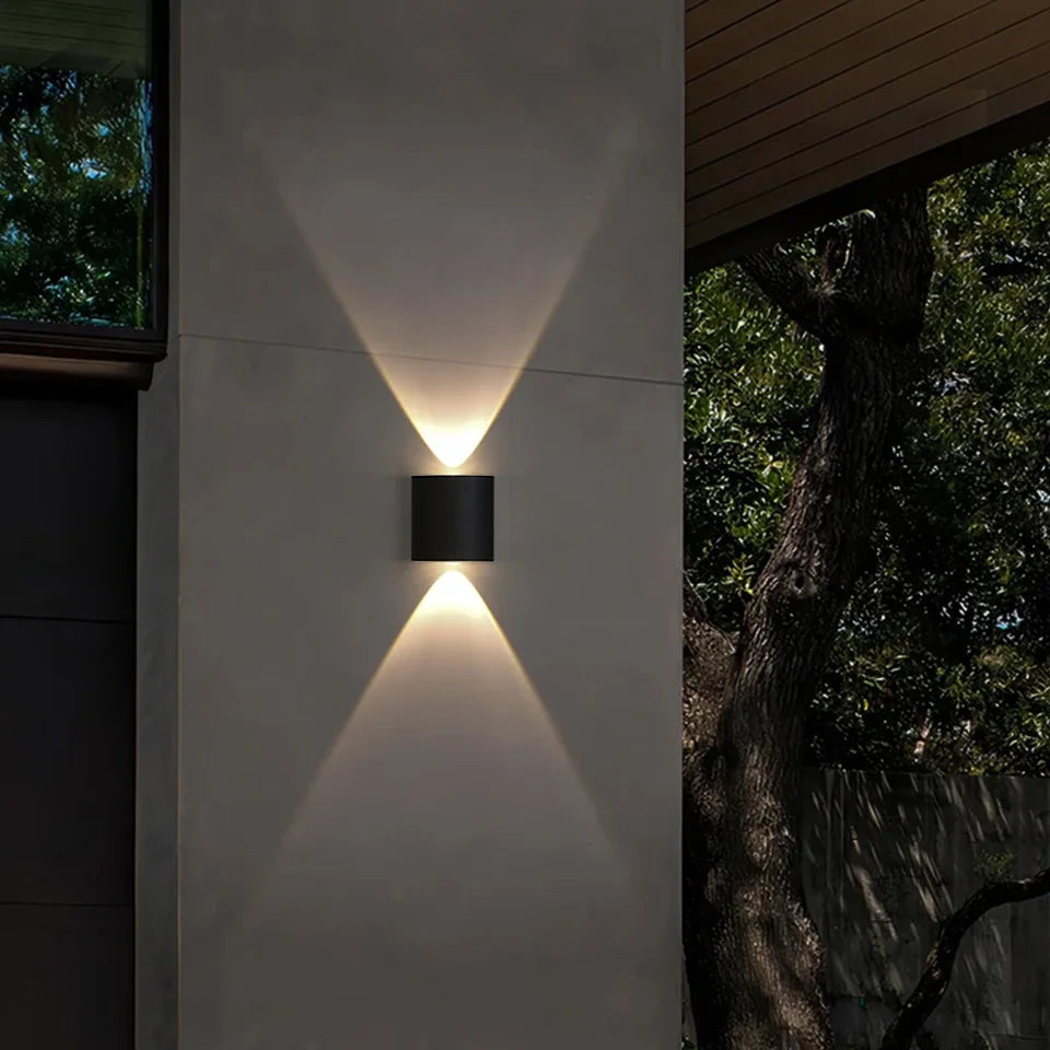 2W LED Wall Lamp — Waterproof Indoor & Outdoor Wall Light in White or Black, 3 Color Temperatures