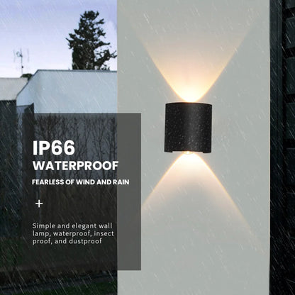 2W LED Wall Lamp — Waterproof Indoor & Outdoor Wall Light in White or Black, 3 Color Temperatures