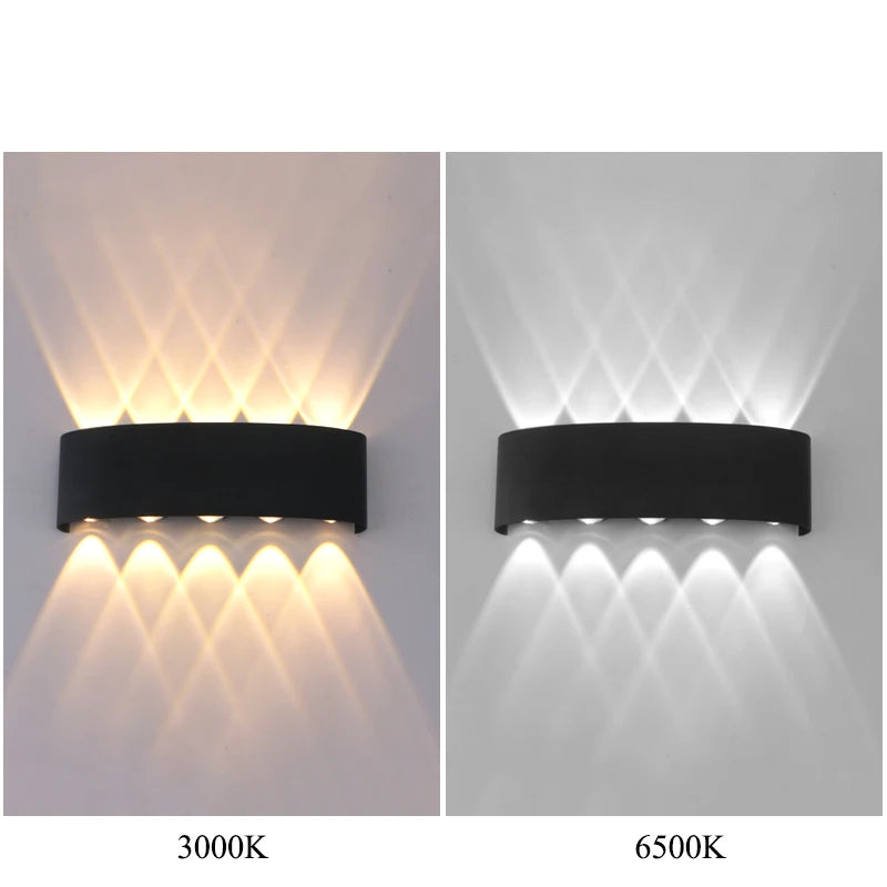 LED Up & Down Wall Lamp — Waterproof Indoor & Outdoor Wall Light in 5 Wattages & 2 Color Temperatures