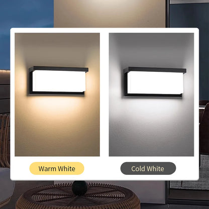 LED Outdoor Wall Lamp with Optional Radar Motion Sensor — IP55 Waterproof in 7 Models & 2 Color Temperatures