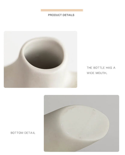Ceramic Human Form Vase — Nordic Sculptural Body Art Vase for Dried Flowers & Home Decor