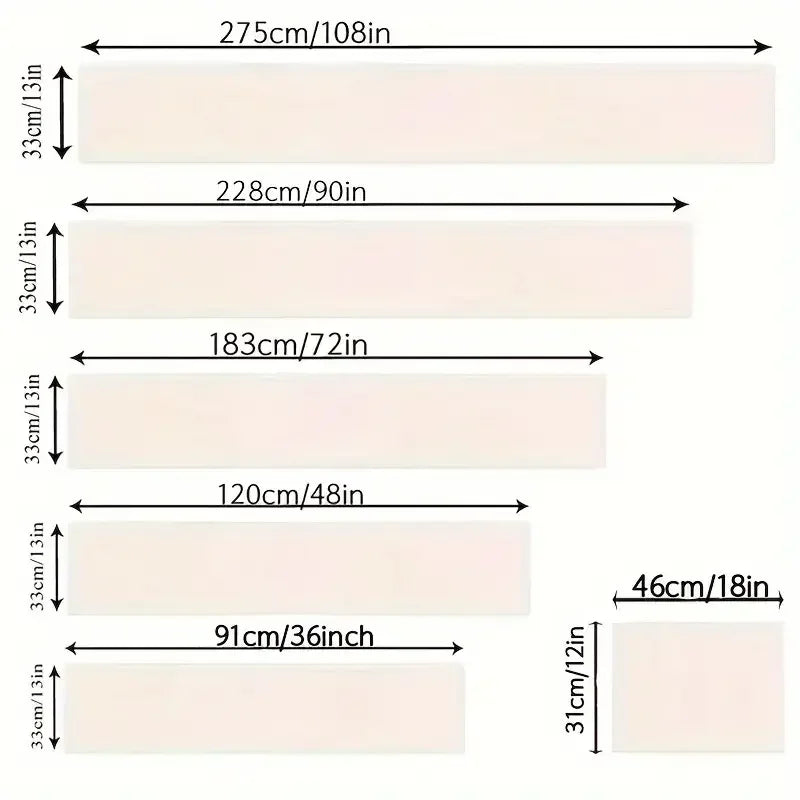 Black Striped Minimalist Table Runner — Waterproof Indoor & Outdoor Dining Runner in 6 Sizes