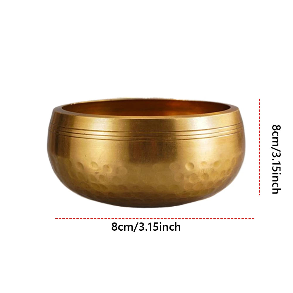 Tibetan Singing Bowl Set — Hand-Hammered Meditation Bowl for Yoga, Chakra & Stress Relief