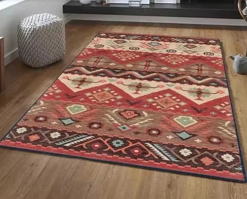 Moroccan Geometric Area Rug — Bohemian Persian Style Luxury Carpet in 9 Sizes & 18 Patterns