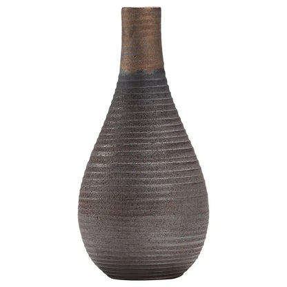 Handmade Antique Ceramic Vase — Modern Minimalist Decorative Vase for Home & Rustic Decor