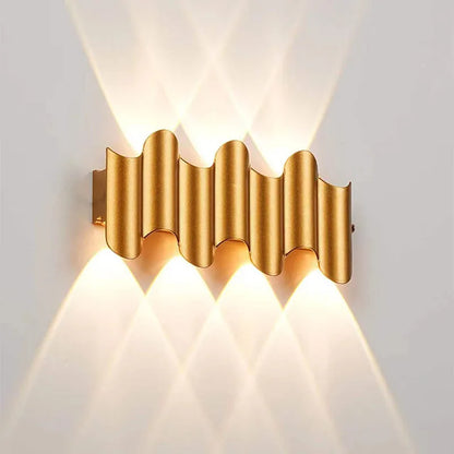 IP65 Waterproof LED Wall Lamp — Up & Down Outdoor & Indoor Light in 3W, 5W or 7W, Black or Gold