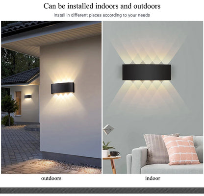 LED Up & Down Wall Lamp — Waterproof Indoor & Outdoor Wall Light in 5 Wattages & 2 Color Temperatures