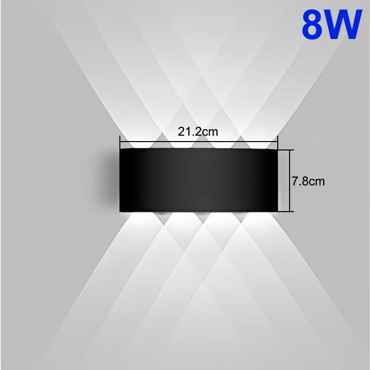 LED Up & Down Wall Lamp — Waterproof Indoor & Outdoor Wall Light in 5 Wattages & 2 Color Temperatures