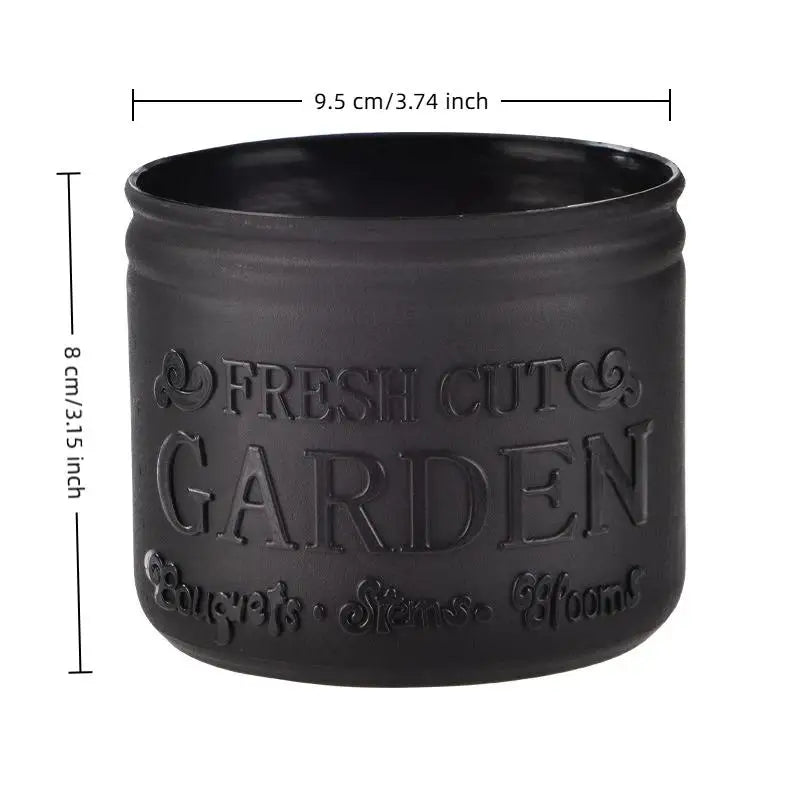 Mini Round Succulent Planter Pot — Small Plastic Flower Pot for Desktop, Balcony & Home Decor