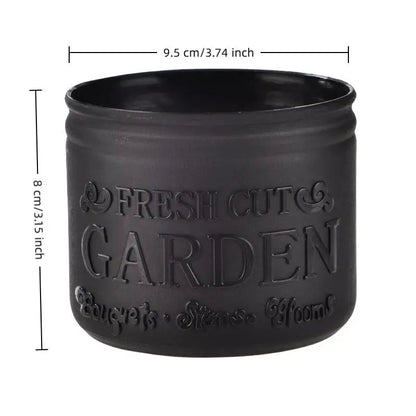 Mini Round Succulent Planter Pot — Small Plastic Flower Pot for Desktop, Balcony & Home Decor