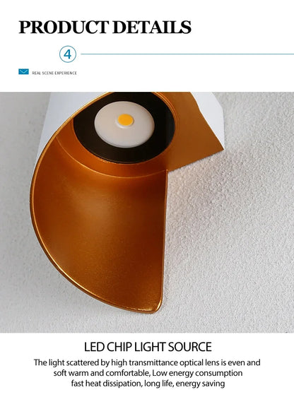 10W Nordic LED Wall Sconce — IP65 Waterproof Spiral Design Indoor & Outdoor Light in 4 Finishes