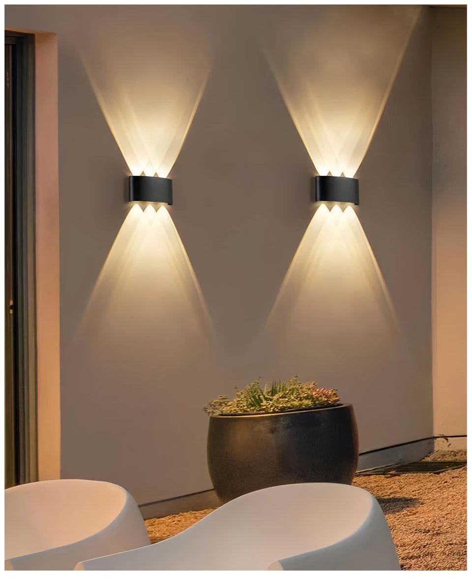 LED Up & Down Wall Lamp — Waterproof Indoor & Outdoor Wall Light in 5 Wattages & 2 Color Temperatures