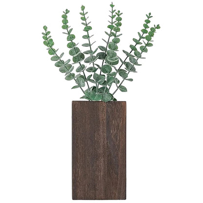 Wooden Wall Planter — Handcrafted Pine Hanging Vase for Flowers & Greenery | Modern Farmhouse Decor