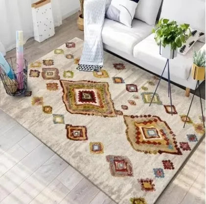 Moroccan Geometric Area Rug — Bohemian Persian Style Luxury Carpet in 9 Sizes & 18 Patterns