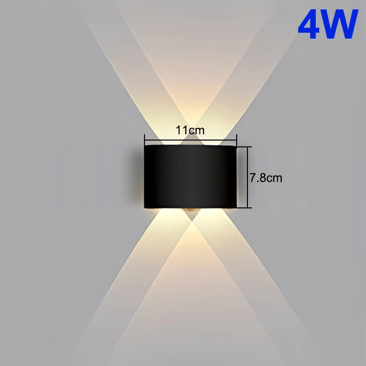 LED Up & Down Wall Lamp — Waterproof Indoor & Outdoor Wall Light in 5 Wattages & 2 Color Temperatures