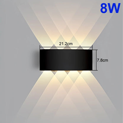 LED Up & Down Wall Lamp — Waterproof Indoor & Outdoor Wall Light in 5 Wattages & 2 Color Temperatures