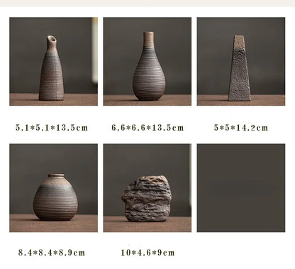 Handmade Antique Ceramic Vase — Modern Minimalist Decorative Vase for Home & Rustic Decor