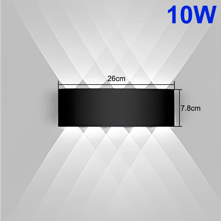 LED Up & Down Wall Lamp — Waterproof Indoor & Outdoor Wall Light in 5 Wattages & 2 Color Temperatures