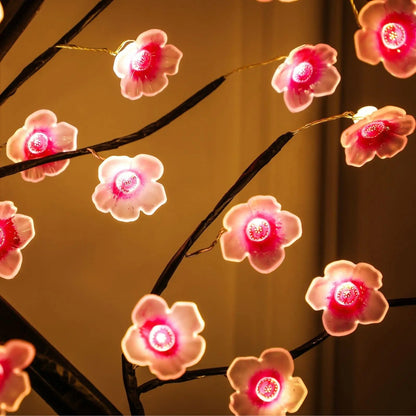 Bonsai LED Tree Lamp — Artificial Cherry Blossom Desktop Night Light