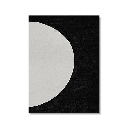 Mid-Century Abstract Black Arches Canvas Wall Art — Unframed HD Print for Living Room & Bedroom