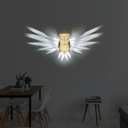 3D Animal Silhouette Wall Light Projector — Owl & Eagle Shadow Night Light for Home & Halloween Decor