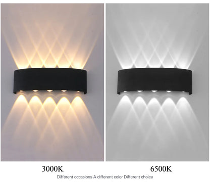 LED Up & Down Wall Lamp — Waterproof Indoor & Outdoor Wall Light in 5 Wattages & 2 Color Temperatures