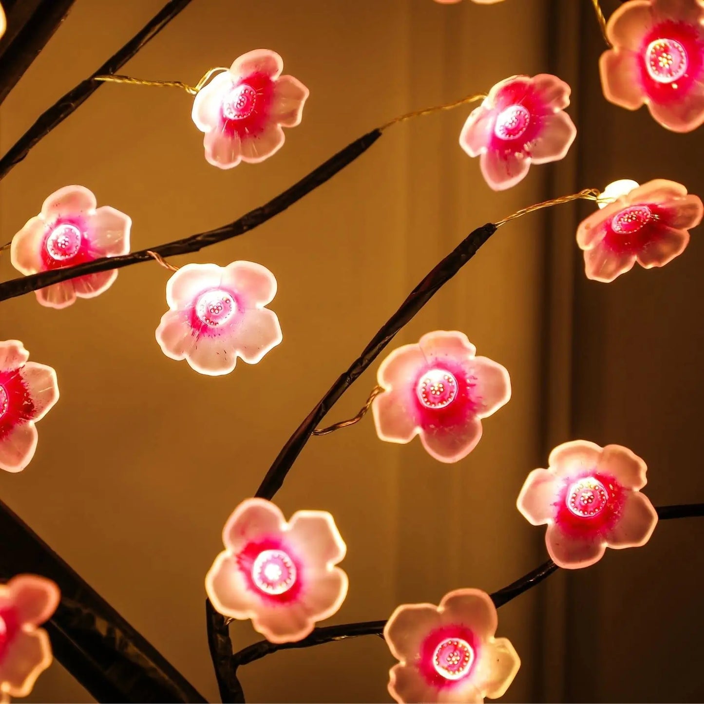 Bonsai LED Tree Lamp — Artificial Cherry Blossom Desktop Night Light