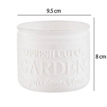 Mini Round Succulent Planter Pot — Small Plastic Flower Pot for Desktop, Balcony & Home Decor