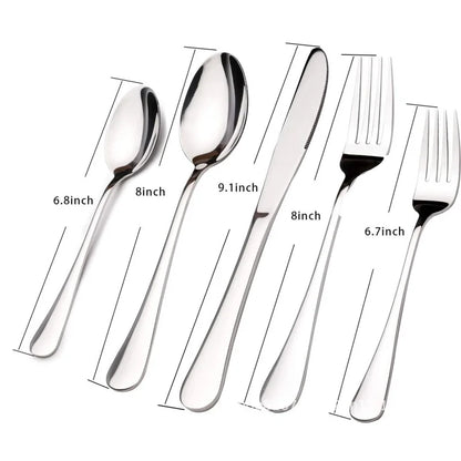Hotel-Quality Stainless Steel Cutlery Set — Fork & Spoon Dining Set for Home & Hospitality Use