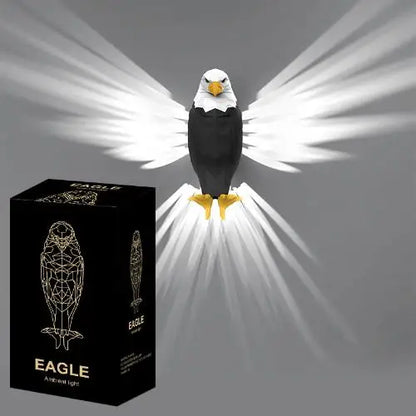 3D Animal Silhouette Wall Light Projector — Owl & Eagle Shadow Night Light for Home & Halloween Decor